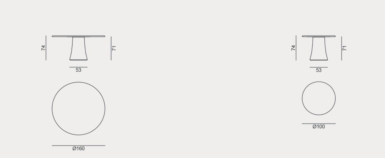 Бетонный садовый стол Gervasoni Gervasoni Outdoor ARCH-00068525 - Вид №1