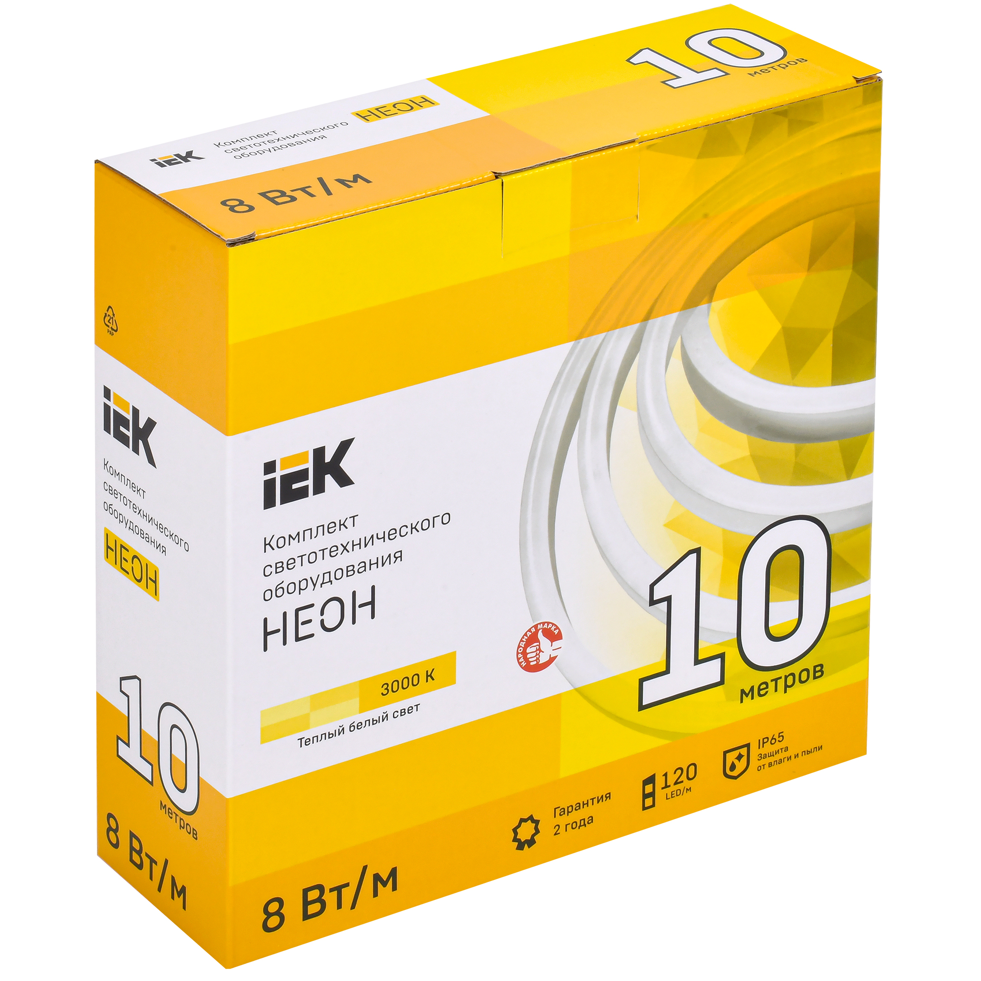 IEK Гибкий неон LED-лента 10м теплый белый свет IP65 85339496 STLM-0061858 - Вид №9