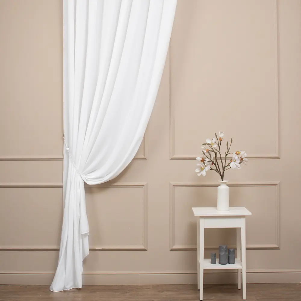 Тюль 1 п/м креп Crisp 280 см 370 г/м² цвет молочный TEX REPUBLIC STLM-2193690