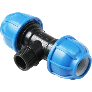 Тройник комбинированный ПНД Unio 25x1/2"x25 мм НР 77025000025M012