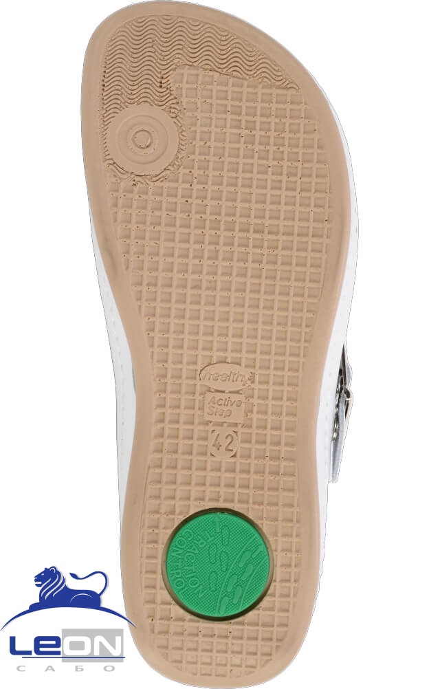 61962 Сабо "Leon" мужские белые LEON  Медицинская обувь  размер 43  - Вид №5