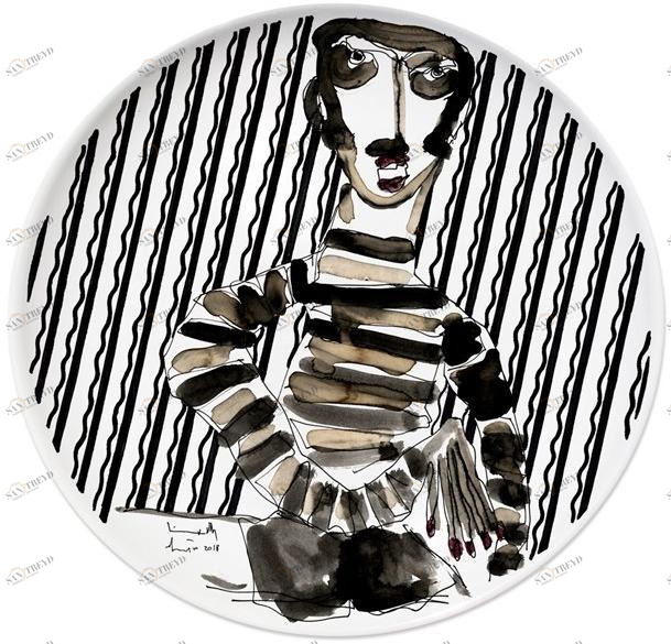 Kiasmo Керамическая тарелка Portrait K+mp6