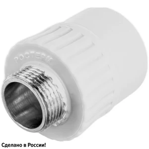 Муфта комбинированная Ростерм 1/2"x25 мм НР полипропилен