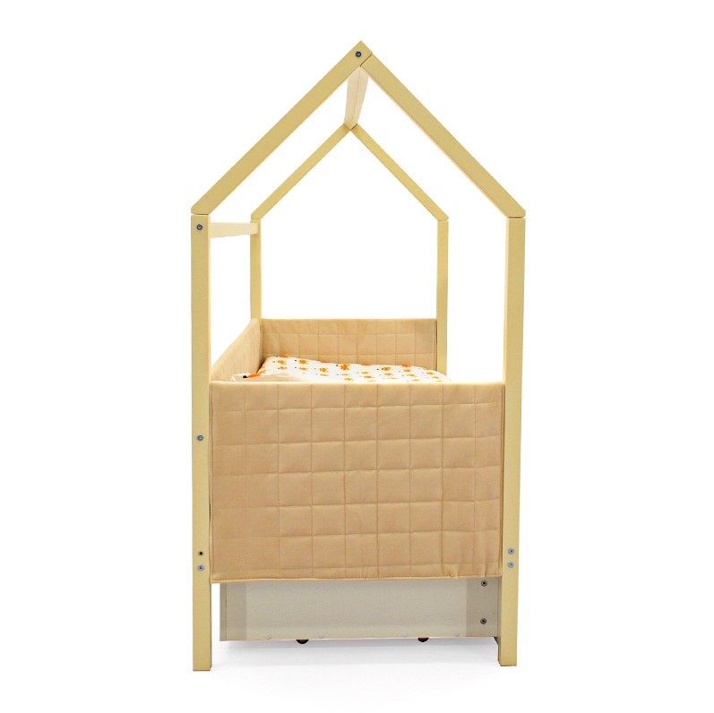 Детская кровать-домик мягкая бежевая Svogen БЕЛЬМАРКО  00-3873177 Бежевый Santreyd  - Вид №7