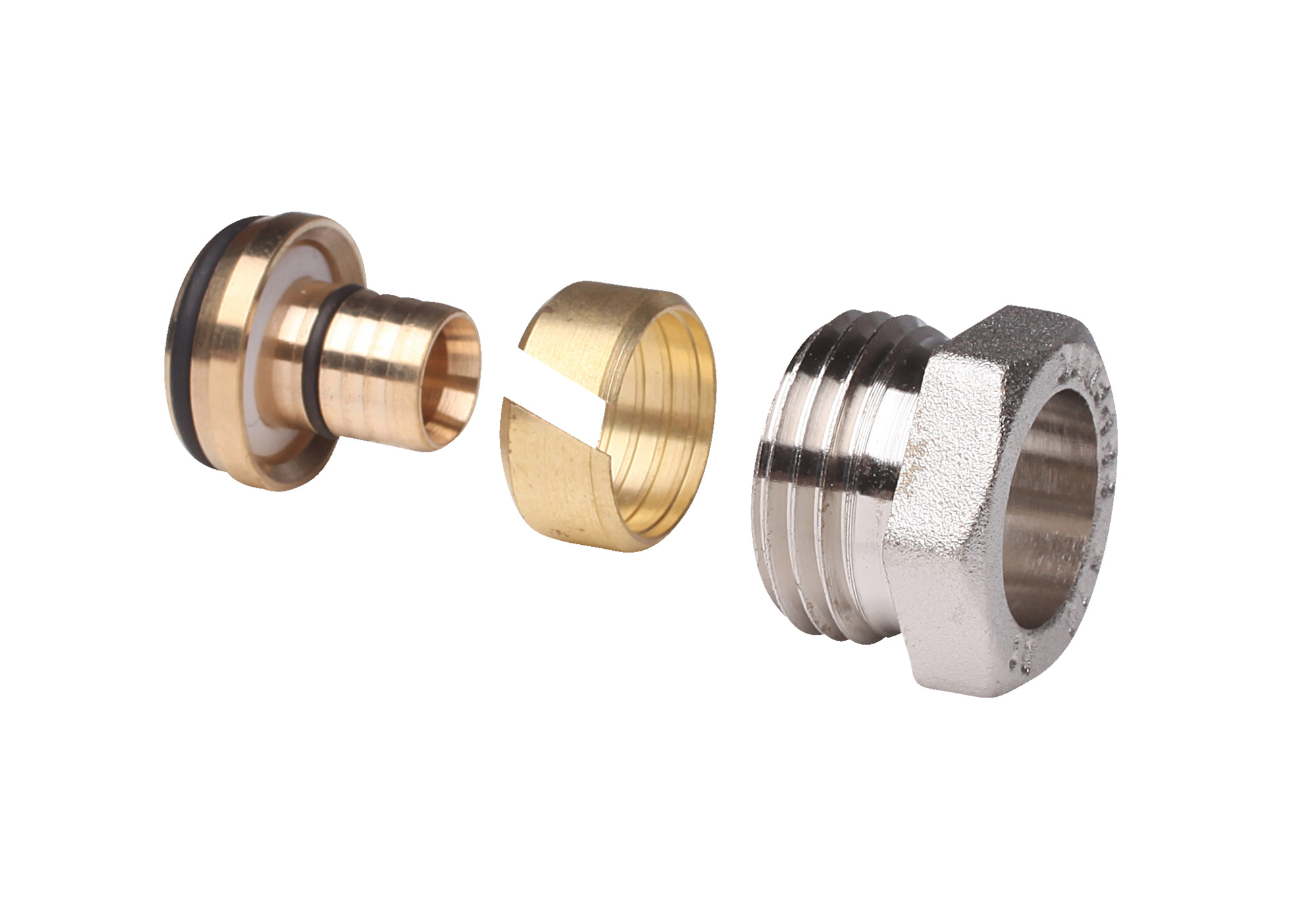 Danfoss Фитинги для металлопластиковых труб (Alupex) Уплотн. фитинги AluPEX 18x2 G3/4'' вн 013G4188  - Вид №1