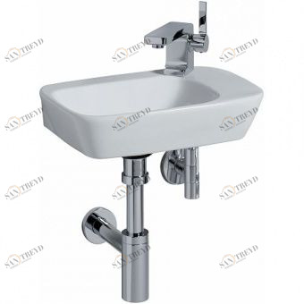 121640000 Подвесная раковина настенная прямоугольная Keramag  белая 