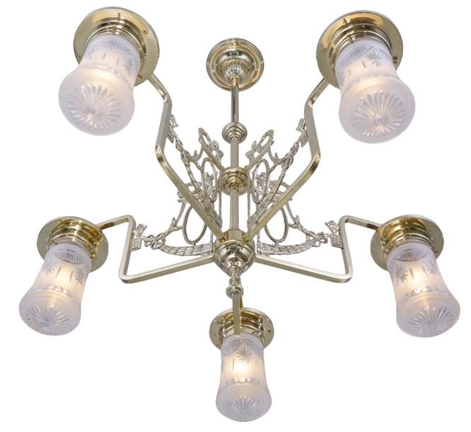 Patinas Lighting Люстра из латуни с прямым светом Venice sun-id-1486945 - Вид №1