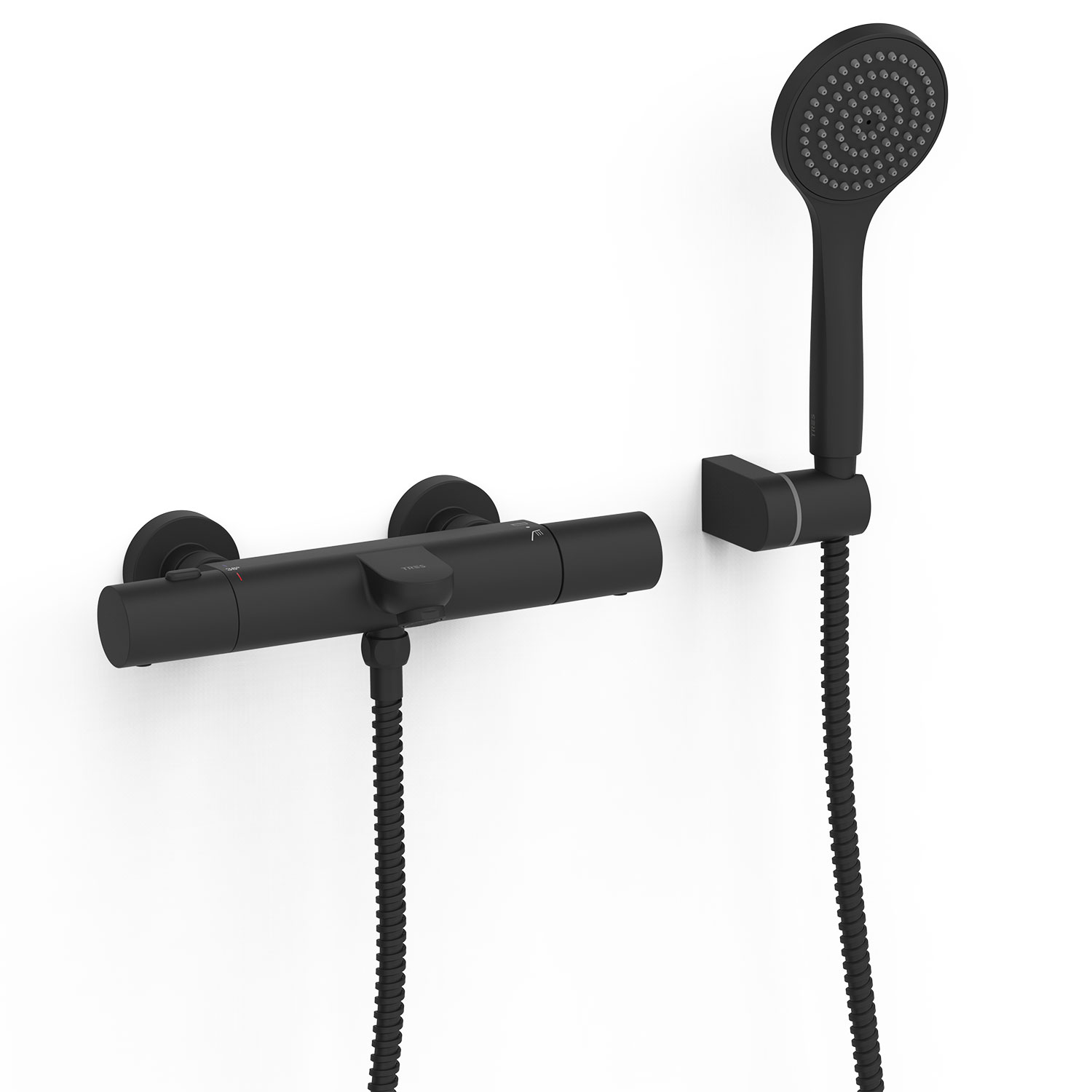 Настенный термостатический смеситель для ванны и душа-19017419NM TRES Thermostatic