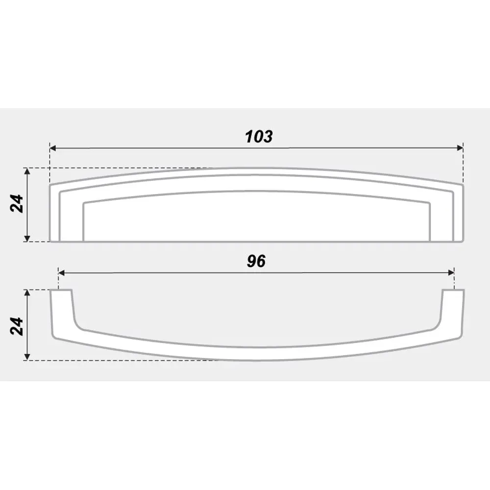 Мебельная ручка-скоба RS402BAZ.4 96 мм чернёный старинный цинк BOYARD STLM-2124583 - Вид №2