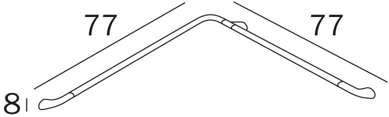 INDA® Ручка для ванной с фиксированным углом Confort sun-id-1471247 - Вид №4