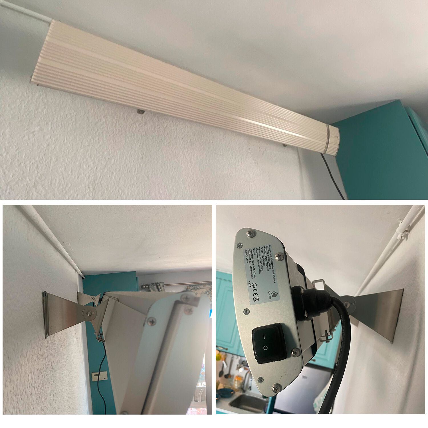 Инфракрасный обогреватель из стеклокерамики и алюминия SINED CALORE 2400 ARCH-00146802 - Вид №3