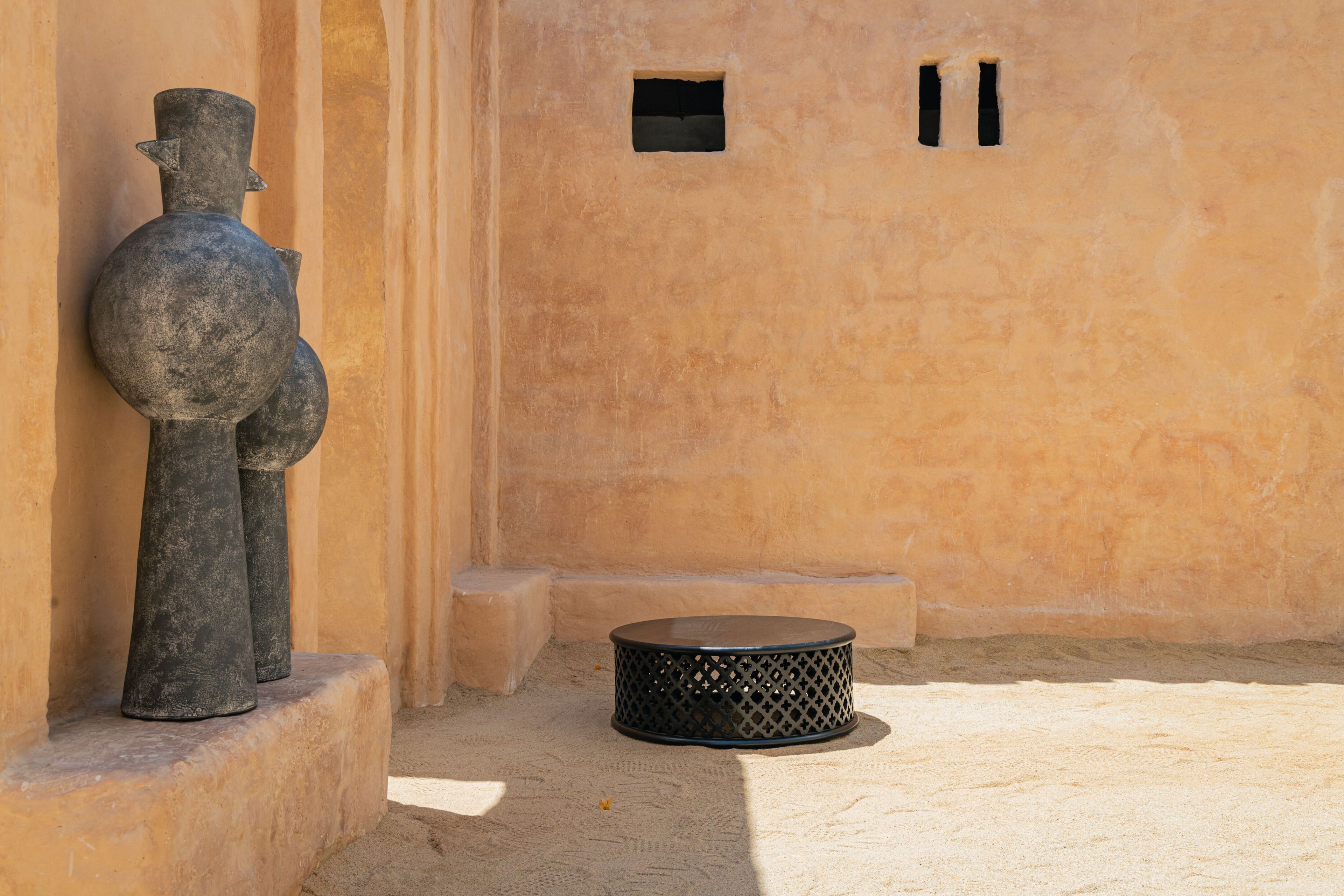 Круглый низкий стол из тикового дерева cbdesign Bamileke ARCH-00130721 - Вид №9