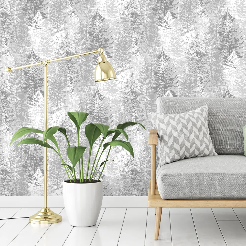 Обои флизелиновые Ateliero Fresh серые 1.06 м AT281957 STLM-2021382 - Вид №2