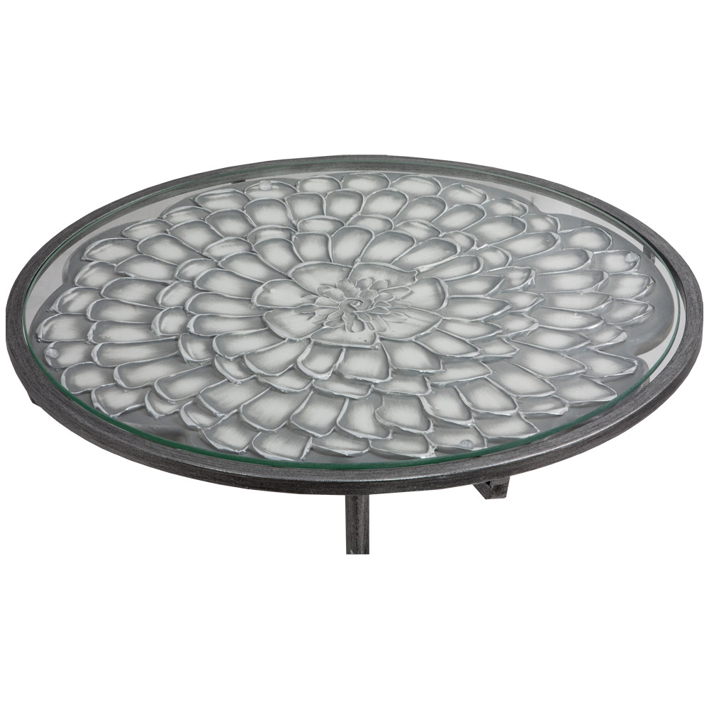 19035 Столик декоративный Терра Роуз Серебро BOGACHO 4627174559651 - Вид №1