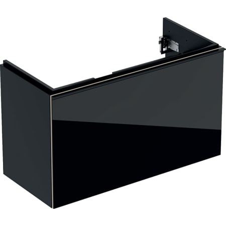 500.615.JK.2 Шкафчик для раковины Geberit Acanto, с одним выдвижным ящиком и одним внутренним выдвижным ящиком, с укороченным вылетом, с сифоном Geberit  - Вид №15