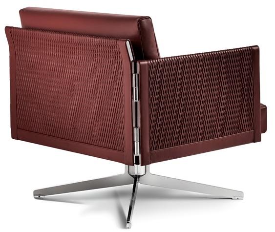 Poltrona Frau Поворотное кожаное кресло с 4-мя спицами La collezione - divani e poltrone sun-id-1450567 - Вид №2