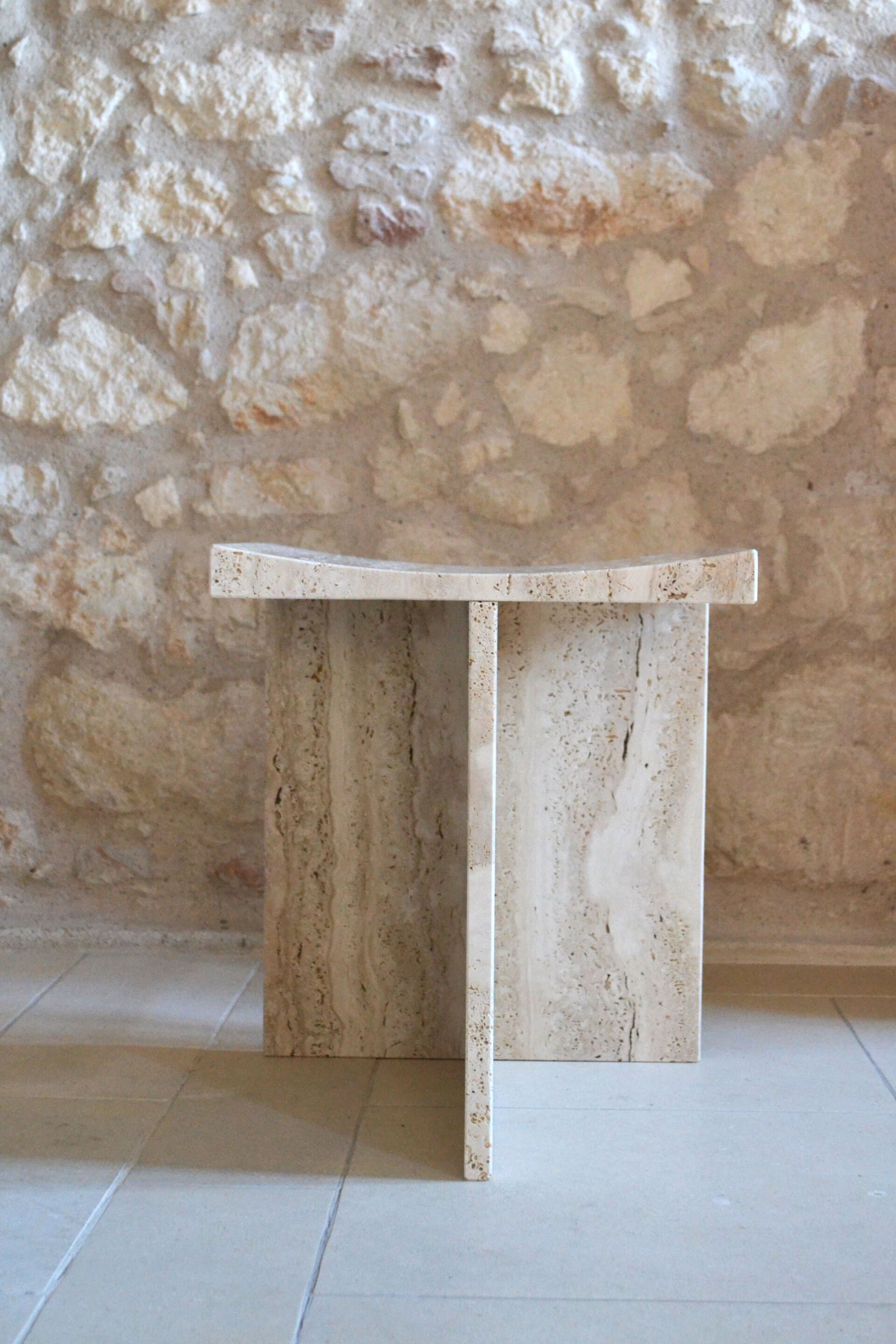 Табурет из Римского травертина Pistore Marmi Pistore Marmi X McGannon Saad ARCH-00053647 - Вид №5