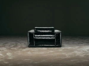 GIOPAGANI Кожаное кресло с подлокотниками Sartoria