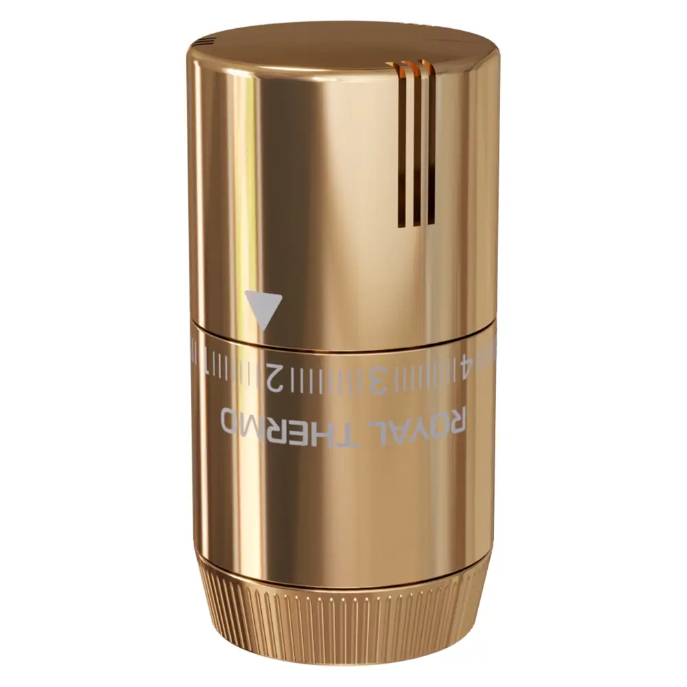 Термостатическая головка жидкостная Royal Thermo Design M30x1.5 золото STLM-2177515 - Вид №2