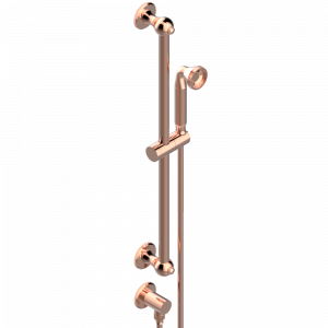 A54-58 Душ ручной стильный встраиваемый в стену, 60 cм штанга, шланг, крючок и патрубок для душа Thg-paris Art Déco Розовое золото