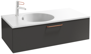 EB2516-R7-N14 Тумба под столешницу 100 см, 1 ящик, бронзовая ручка JACOB DELAFON ODÉON RIVE GAUCHE