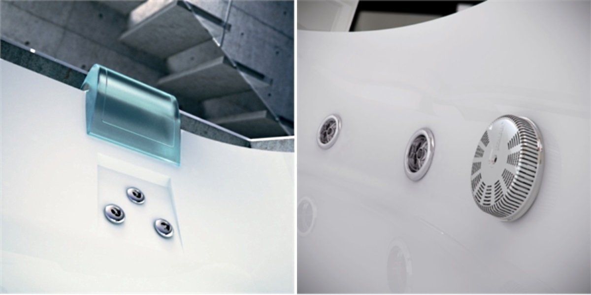 Ванна с гидромассажем "HYDRO BASE" Aquasoul Corner 140 встроенная 9443-713 Jacuzzi 9443713 - Вид №2