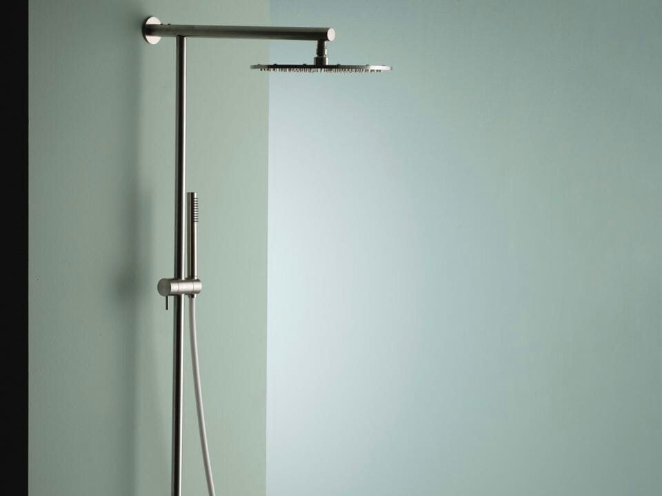 Термостатическая душевая колонна из нержавеющей стали с душем и ручным душем BEAMTECH Level ARCH-00139539