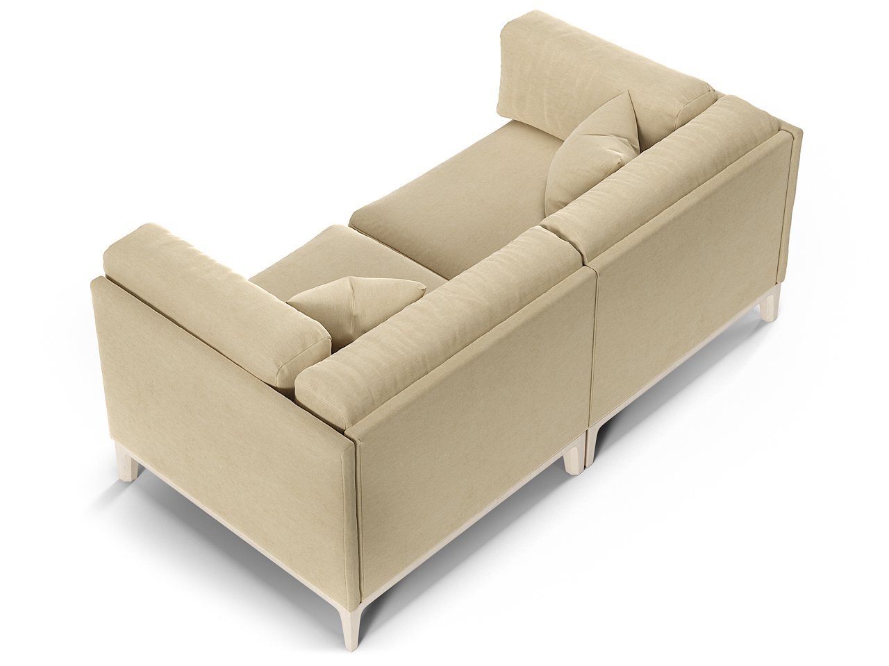 Диван Case прямой бежевый велюр THE IDEA ДИЗАЙНЕРСКИЕ 210517 Бежевый  - Вид №2