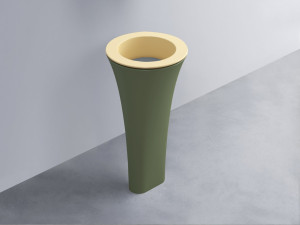 AMLA45-CN+AMPILT-BR+AMCOLT-AG Раковина Amedeo Tondo отдельностоящая cielo Enjoy + Amedeo