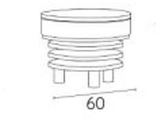 Adrenalina Круглый журнальный столик из ткани с полкой для журналов Roche sun-id-1439508 - Вид №3