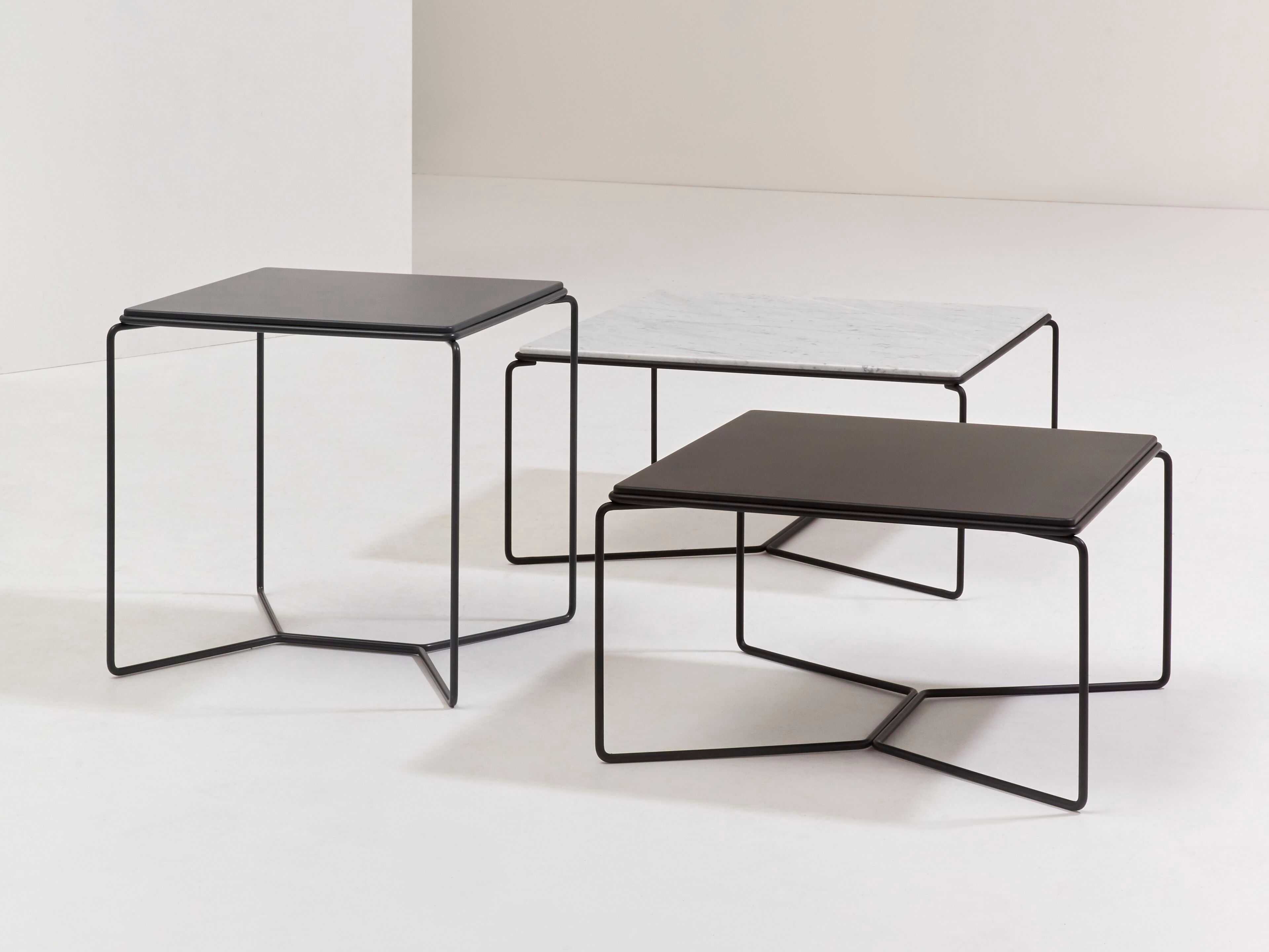 Стальной квадратный низкий журнальный столик Billiani ARCH-00108205 - Вид №1