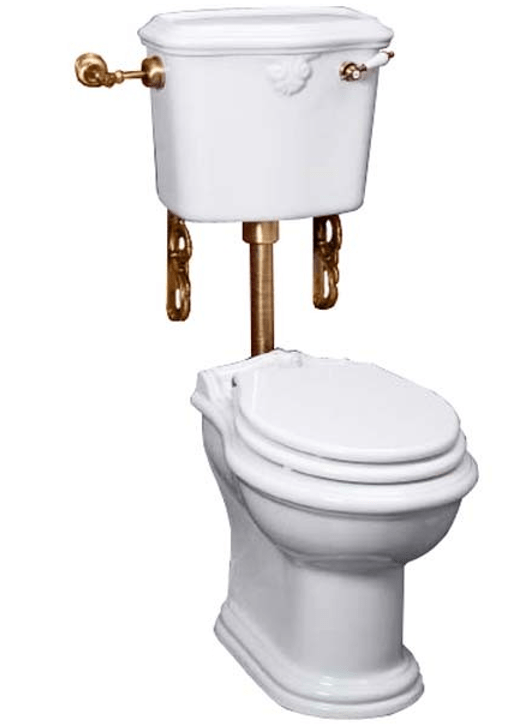 ML.IMP-25.311.BI/ML.IMP-25.318.BI/ML.RIC-29.045.CR/ML.OLV-29.015/ML.OLV-29.013/ML.RIC-29.040.BI.CR Компакт унитаз с бачком Хромированный Migliore  Италия  - Вид №2