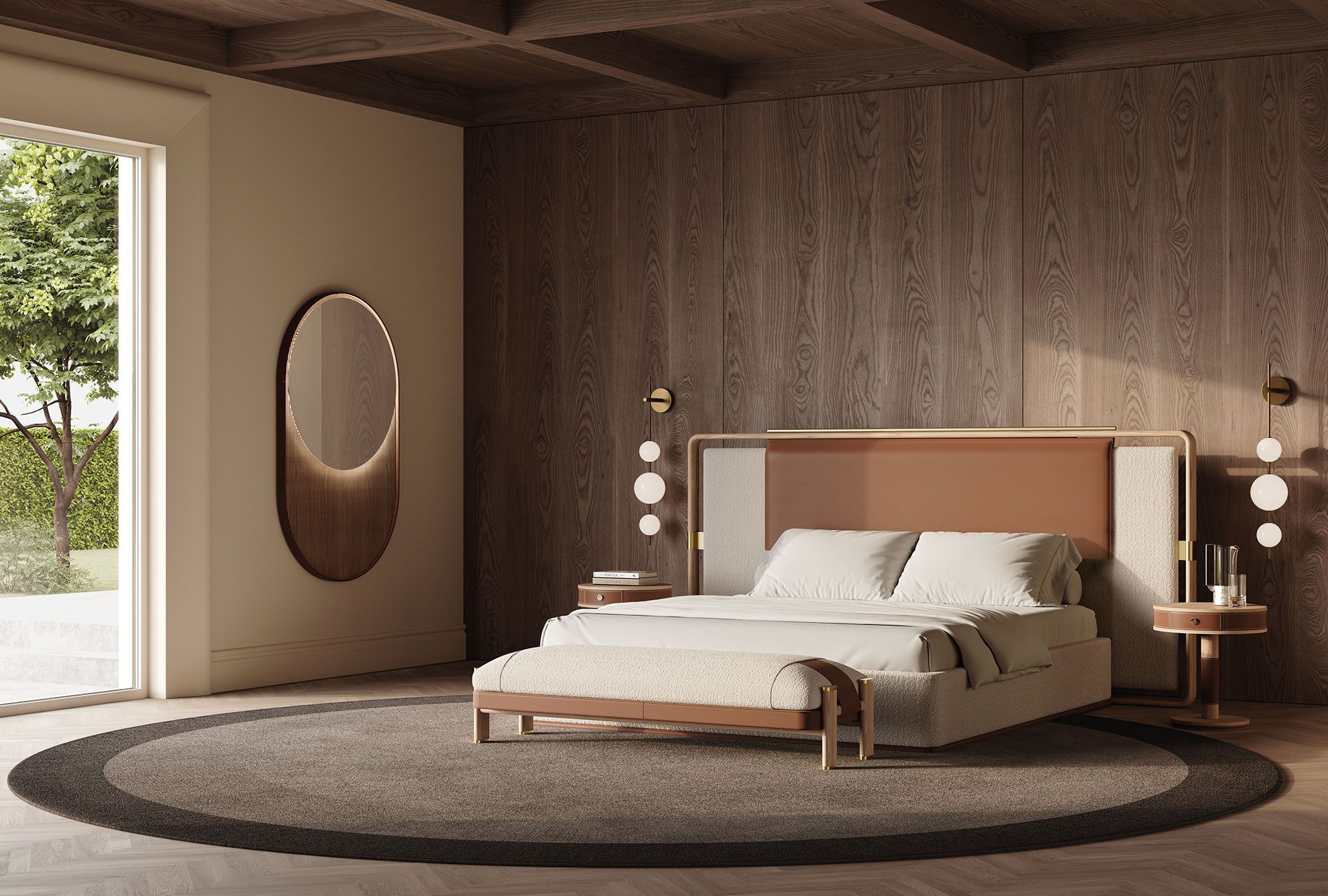 Мягкая кровать из ткани Vittoria Frigerio LARIO ARCH-00098479 - Вид №2