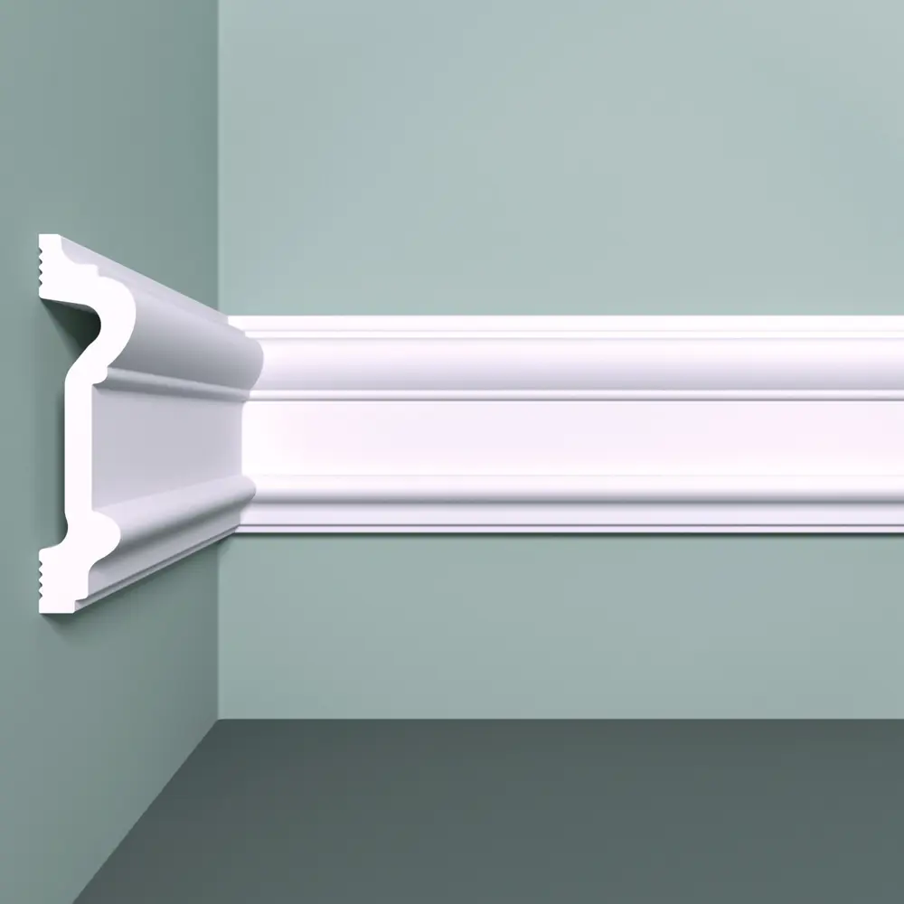 Молдинг потолочный полистирол ударопрочный Bello Deco М1 90-23 белый 23x90x2000 мм STLM-2180103