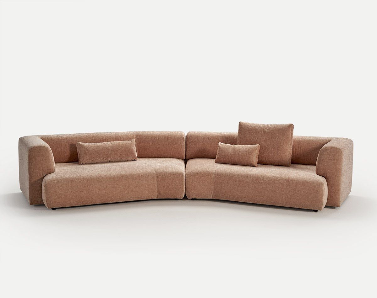 Изогнутый модульный диван из хлопка SANCAL ARCH-00047650 - Вид №6