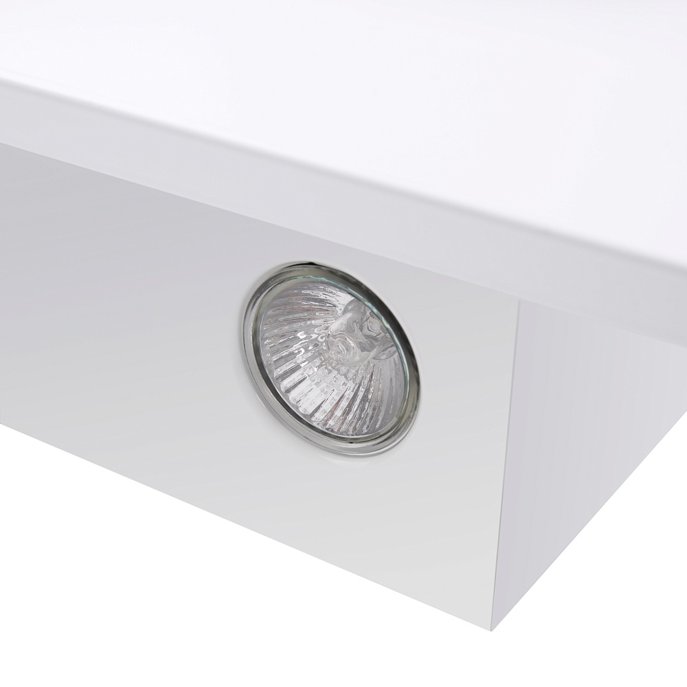 TOWER Light 50 White Glass White Вытяжка tower light 50 белый/белое стекло/ • тип: настенная• цвет: белый• управление: кнопочное• ширина, мм: 500• полная потребляемая мощность, вт: 150• количество скоростей: 3• максимальная производительность, м3/ч: 470• Santreyd  - Вид №8