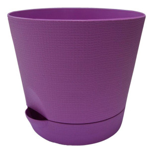 202-33 Горшок д/цветов с поддоном Le Parterre d=11.5 0.7 Л. Сирень Цветочная коллекция