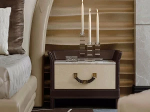 Turri Тумбочка прикроватная лакированная прямоугольная с ящиками Numero tre