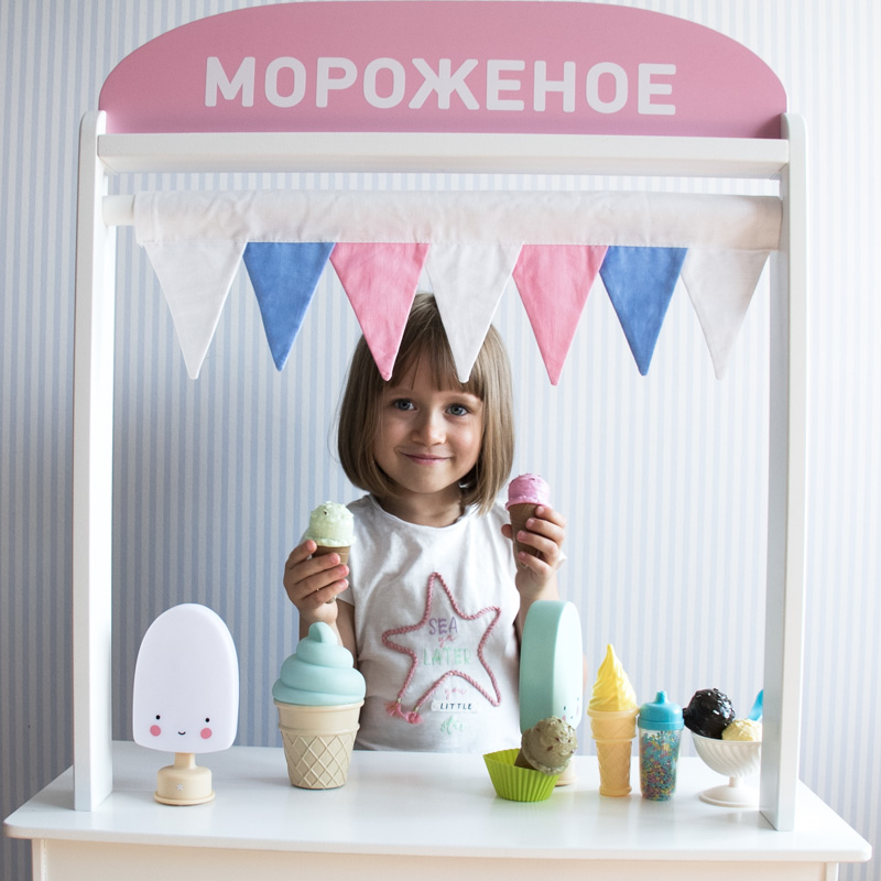 Кукольный театр, кафе, банк, магазин VAMVIGVAM  281756 Белый;голубой Santreyd  - Вид №2