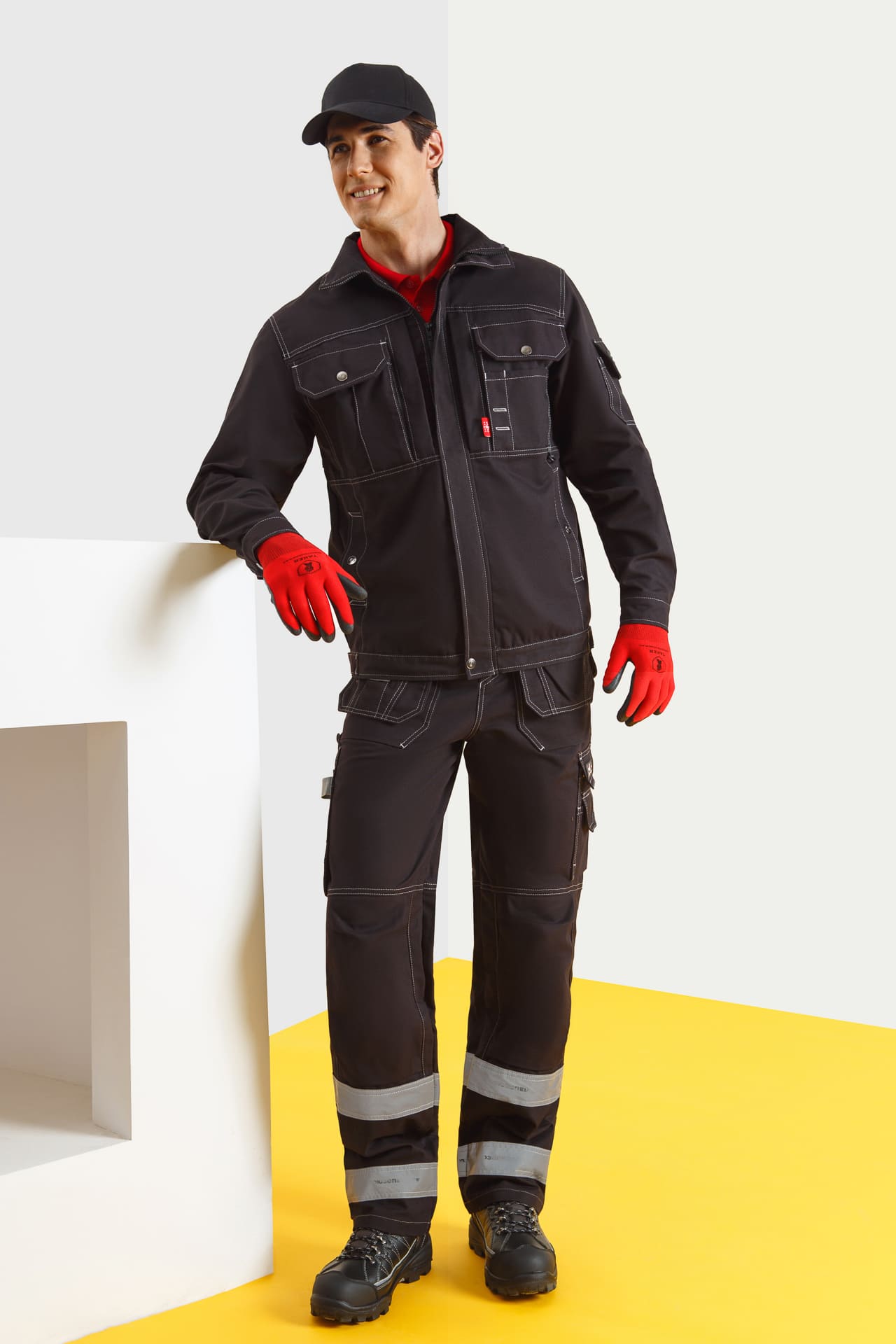 62587 Куртка  черная Union Space  Летняя спецодежда  размер 44-46/158-164  - Вид №4