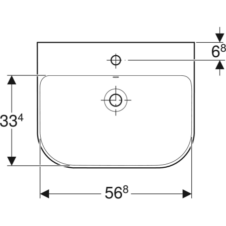 500.228.01.1 Раковина Geberit Smyle Geberit  - Вид №11