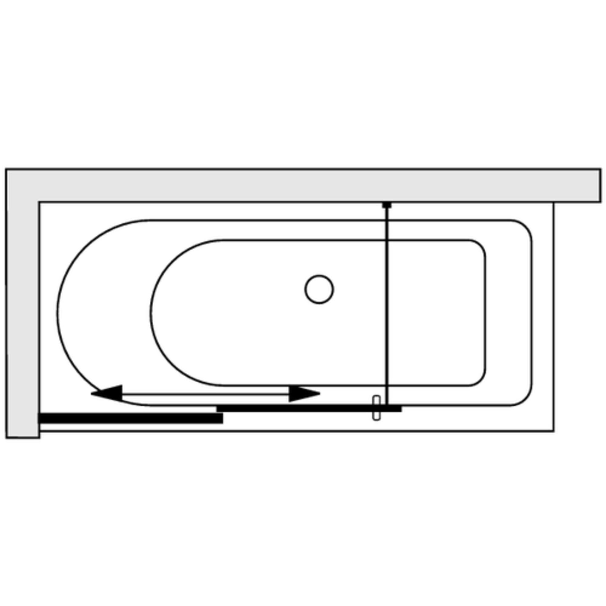 45910 Душевое ограждения на борт вынны Duscholux Швейцария BellaVITA Nova - Вид №1