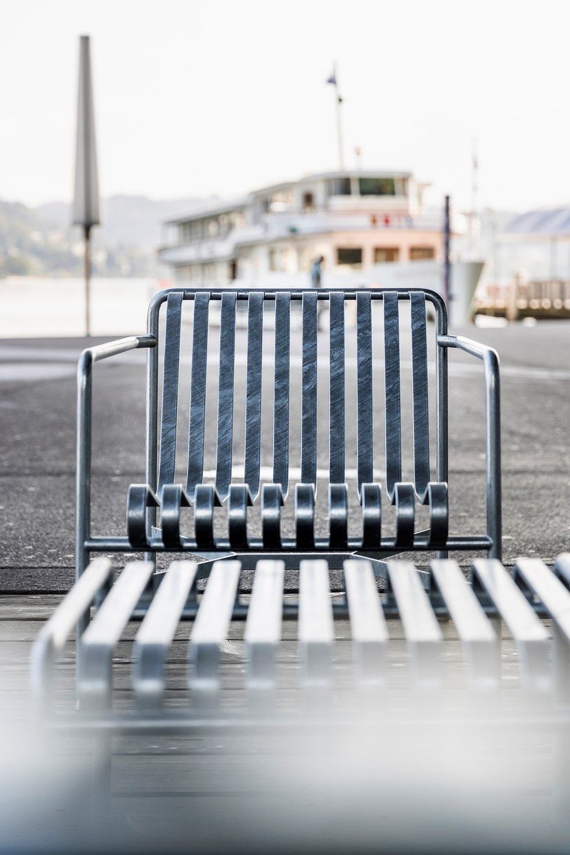 Стальное садовое кресло с подлокотниками Hay Палисад ARCH-00128999 - Вид №9