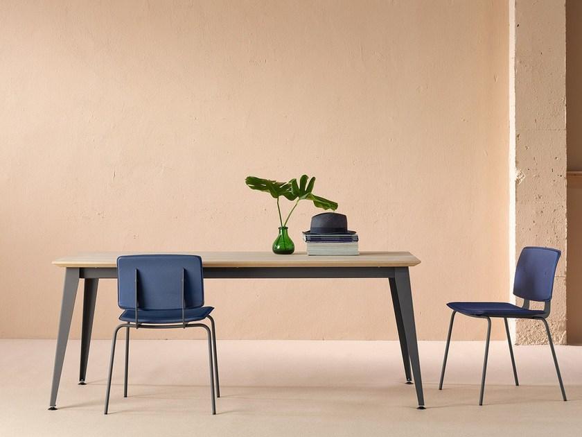 ONDARRETA Раскладной прямоугольный обеденный стол из дерева Don sun-id-1493692 - Вид №9