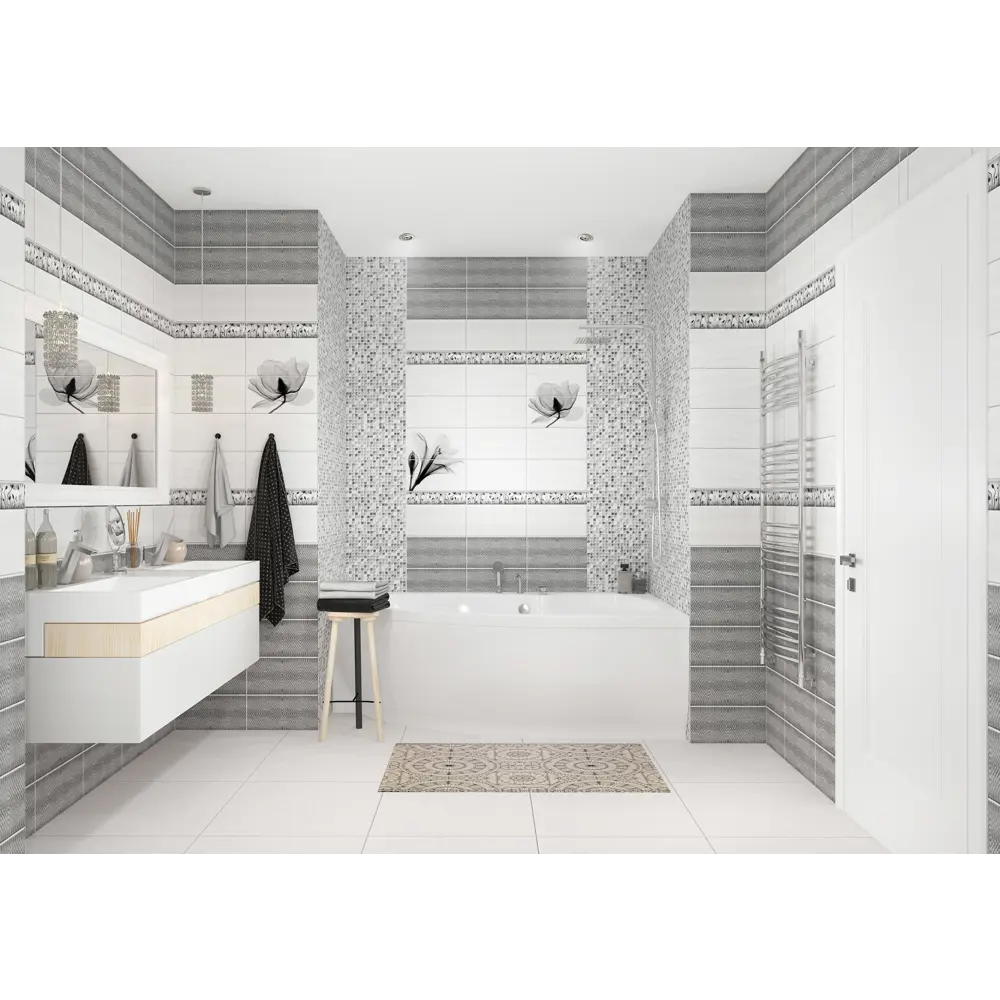 ARTENS Нимфея — декоративная ПВХ панель цвета магнолия для стильного интерьера 86360359 STLM-0068083 - Вид №4