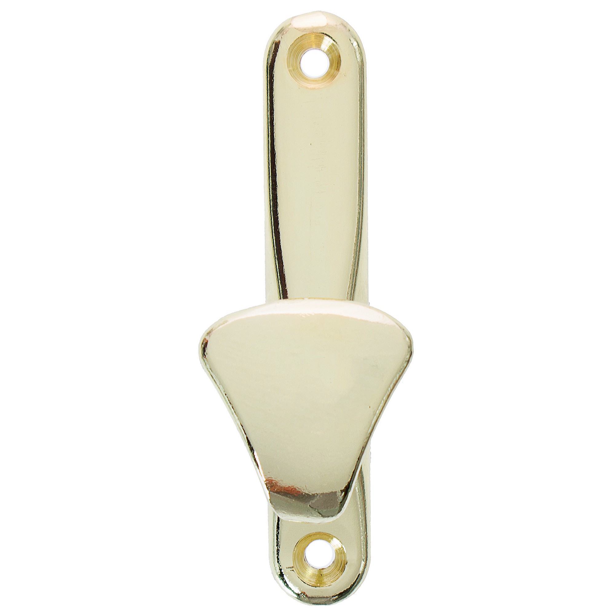 18481009 Крючок максимальная нагрузка 10 кг 90 мм сталь крепление на саморезы цвет латунь STLM-0010963 Santreyd  - Вид №3