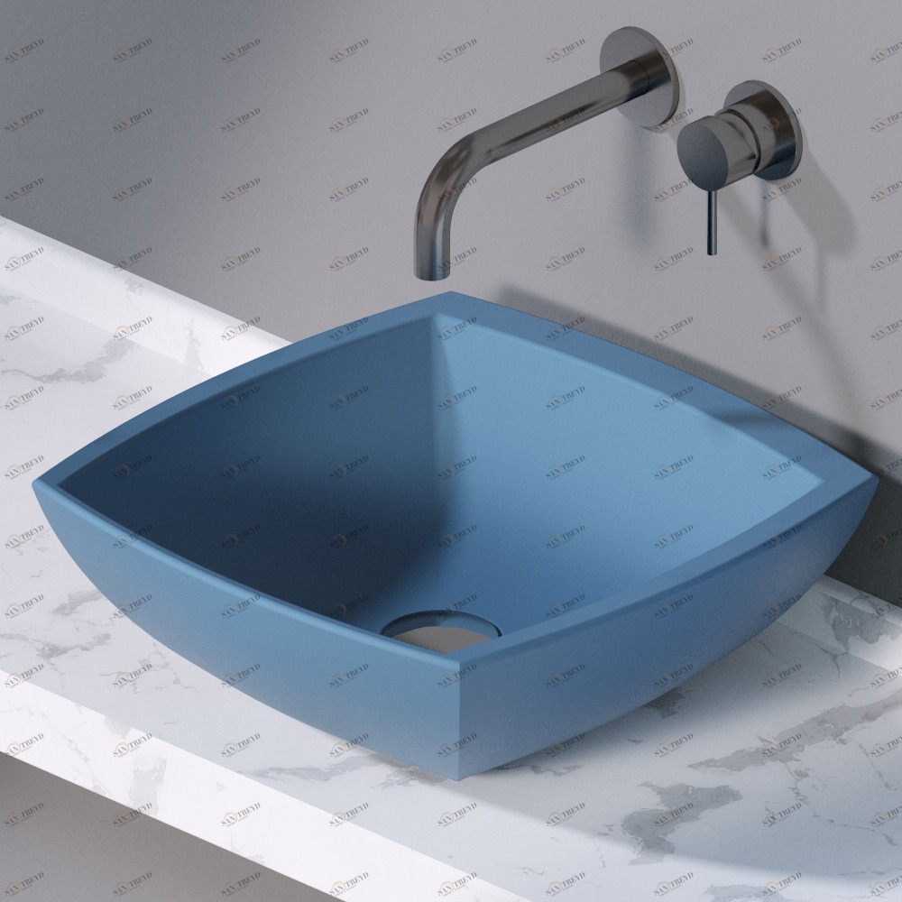 L246141 Накладная раковина на столешницу  квадратная A. e T. Italia SPOT AeT ITALIA