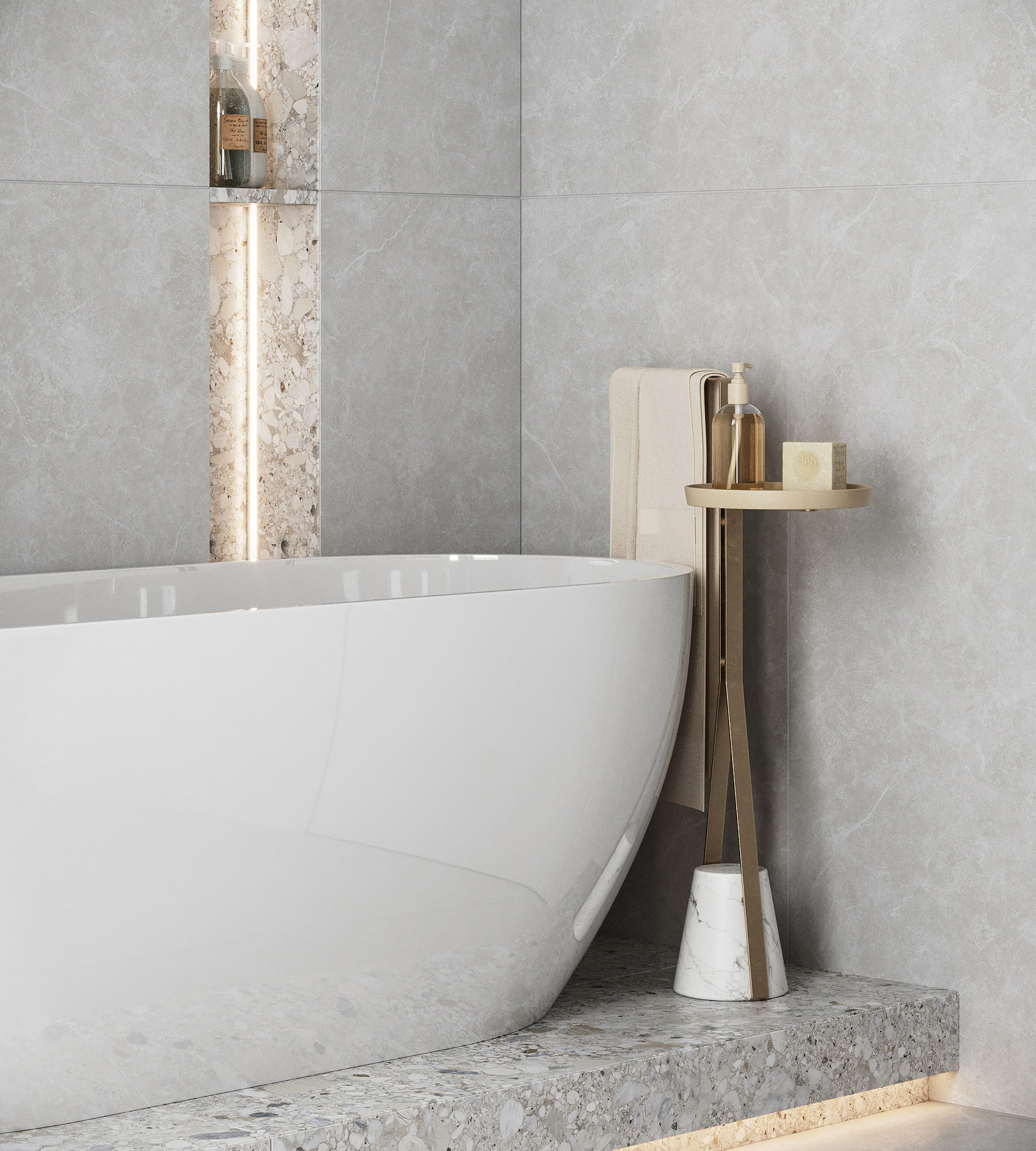 Керамогранит OVIEDO SILVER 60х120 Creanza SL1003-A - Вид №2