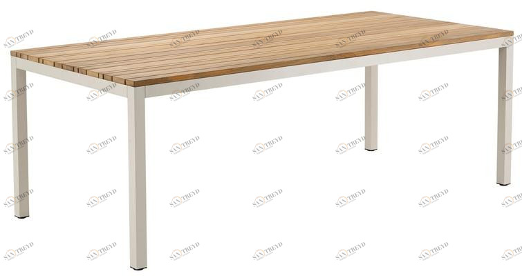 solpuri Прямоугольный садовый стол из тика Classic alu sun-id-1368909