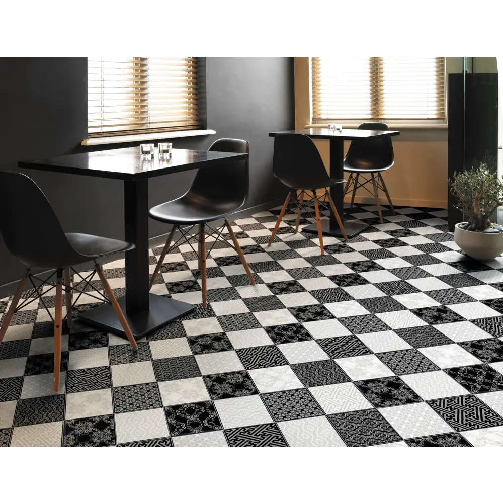 Santreyd Линолеум «Стронг плюс шах 4» с викторианским шахматным узором 82312398 STLM-0889564 - Вид №5